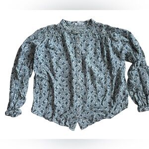 A loves A Floral Button-Up Blouse